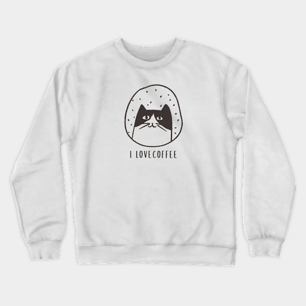 I love coffee Crewneck Sweatshirt by AA